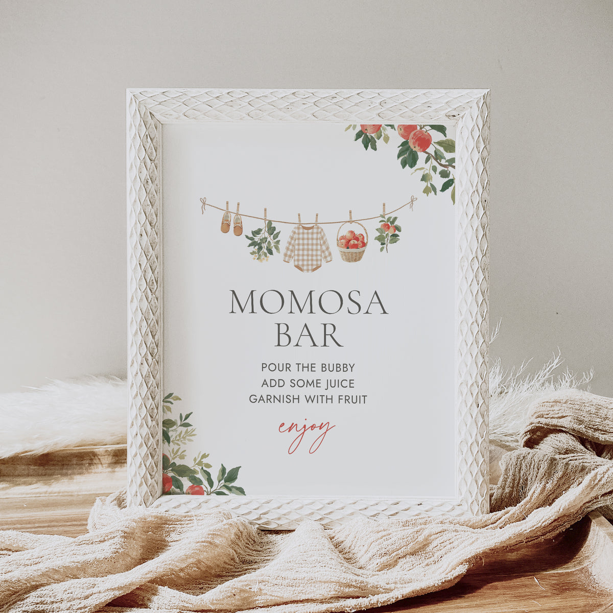 Apple Baby Shower Sign Bundle