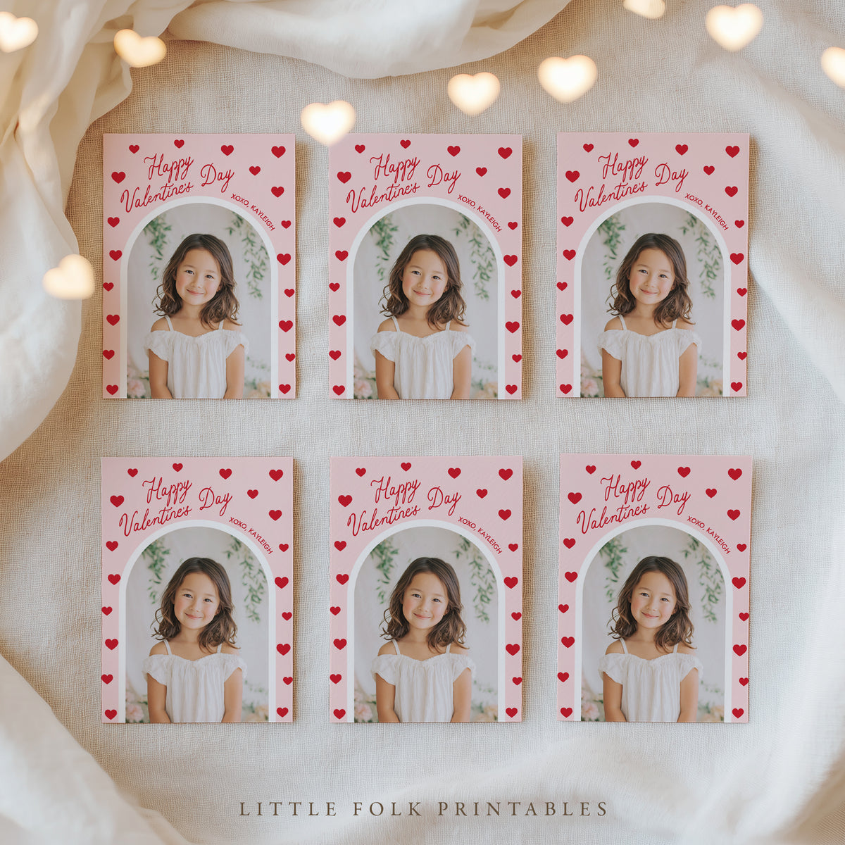 Photo Arch Valentine's Card Template