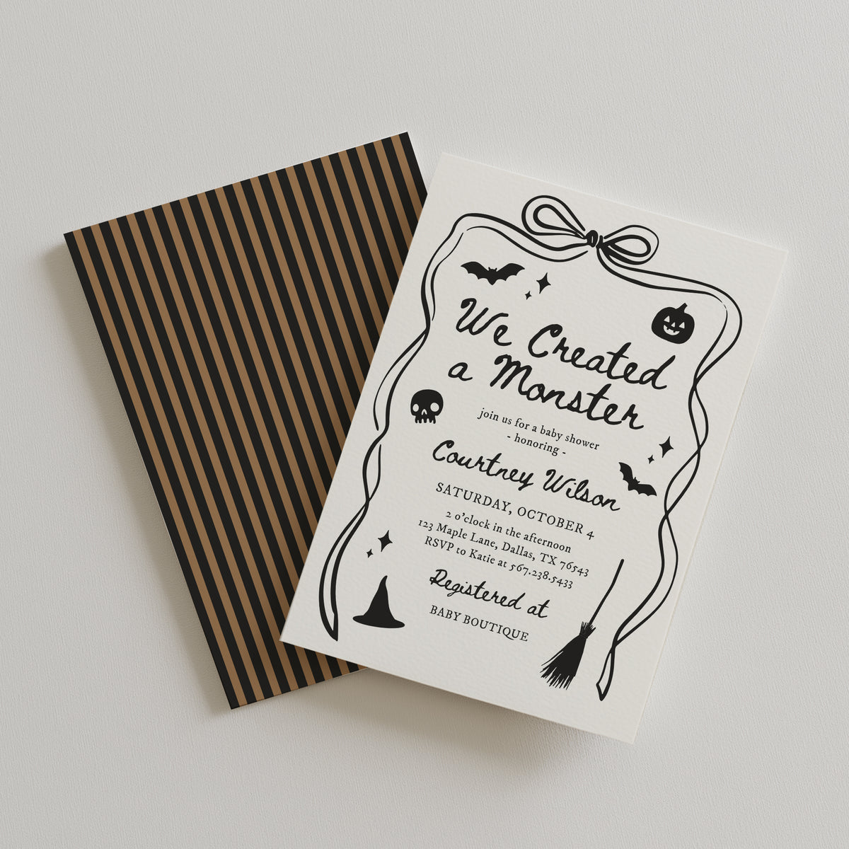 We Created a Monster Baby Shower Invitation