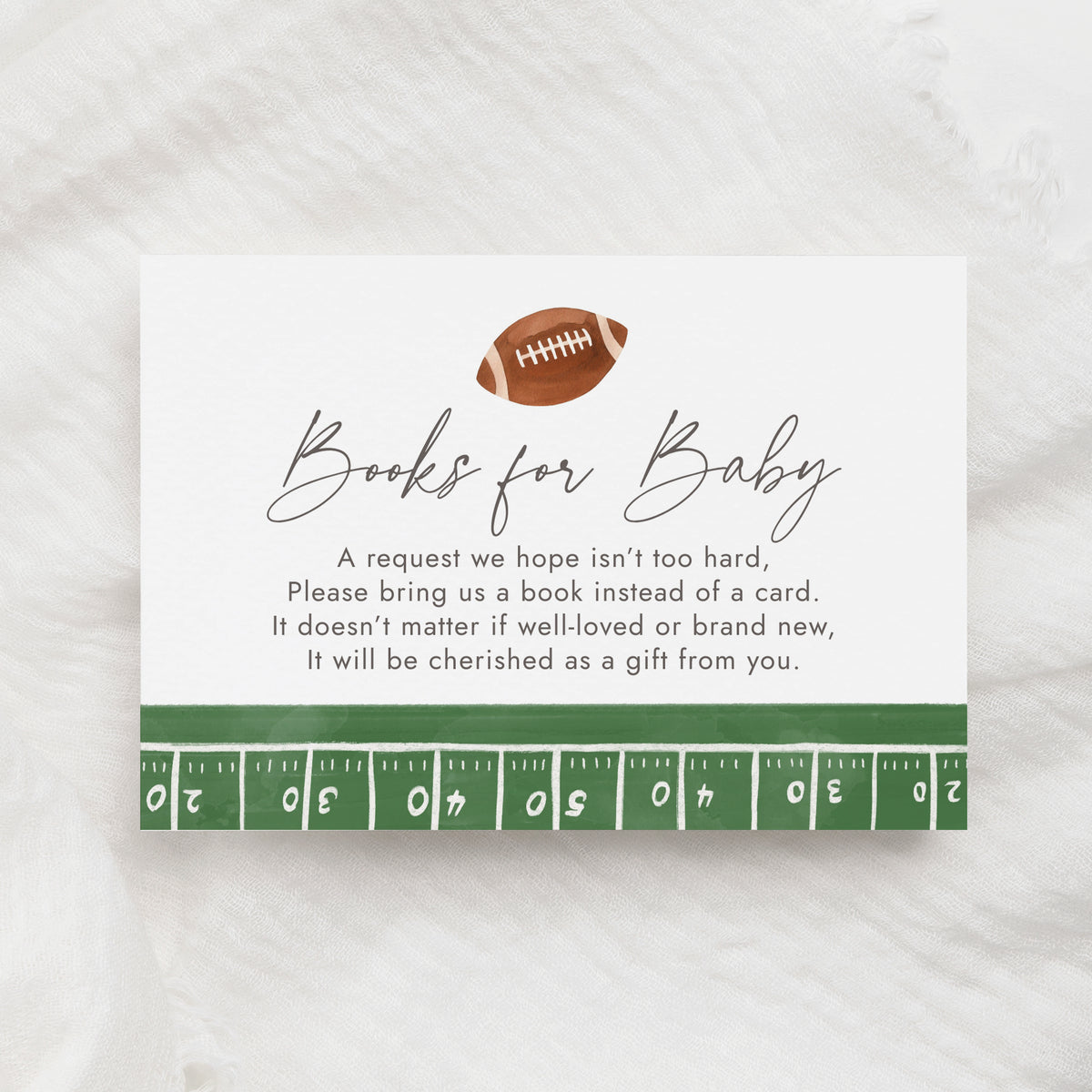 Football Books for Baby Template