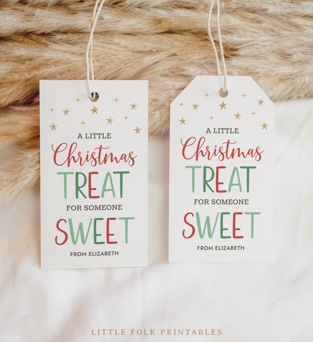 Little Christmas Treat Holiday Tag Template
