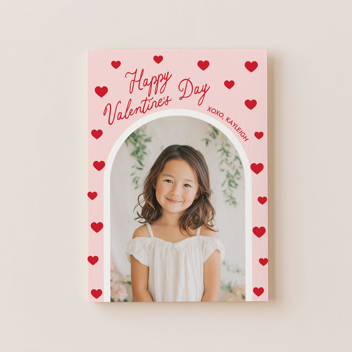 Photo Arch Valentine's Card Template