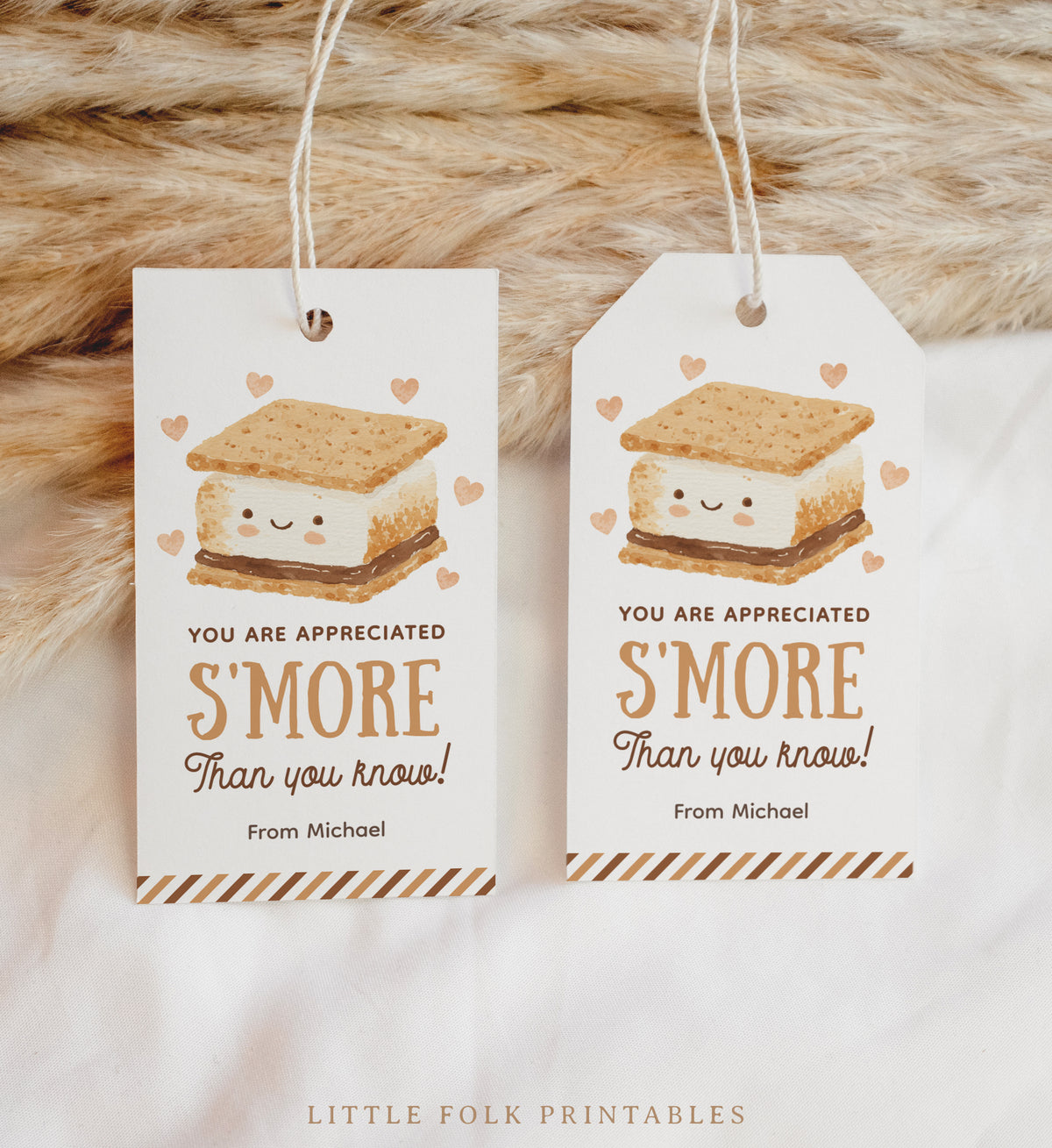 S'more Teacher Appreciation Tag Template