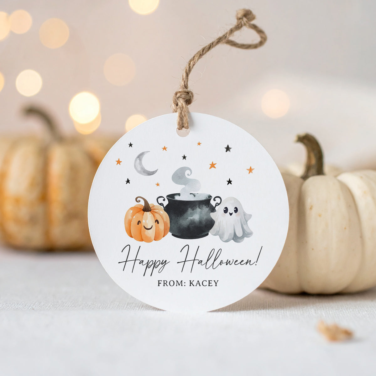 Halloween Tag Template (Cauldron)
