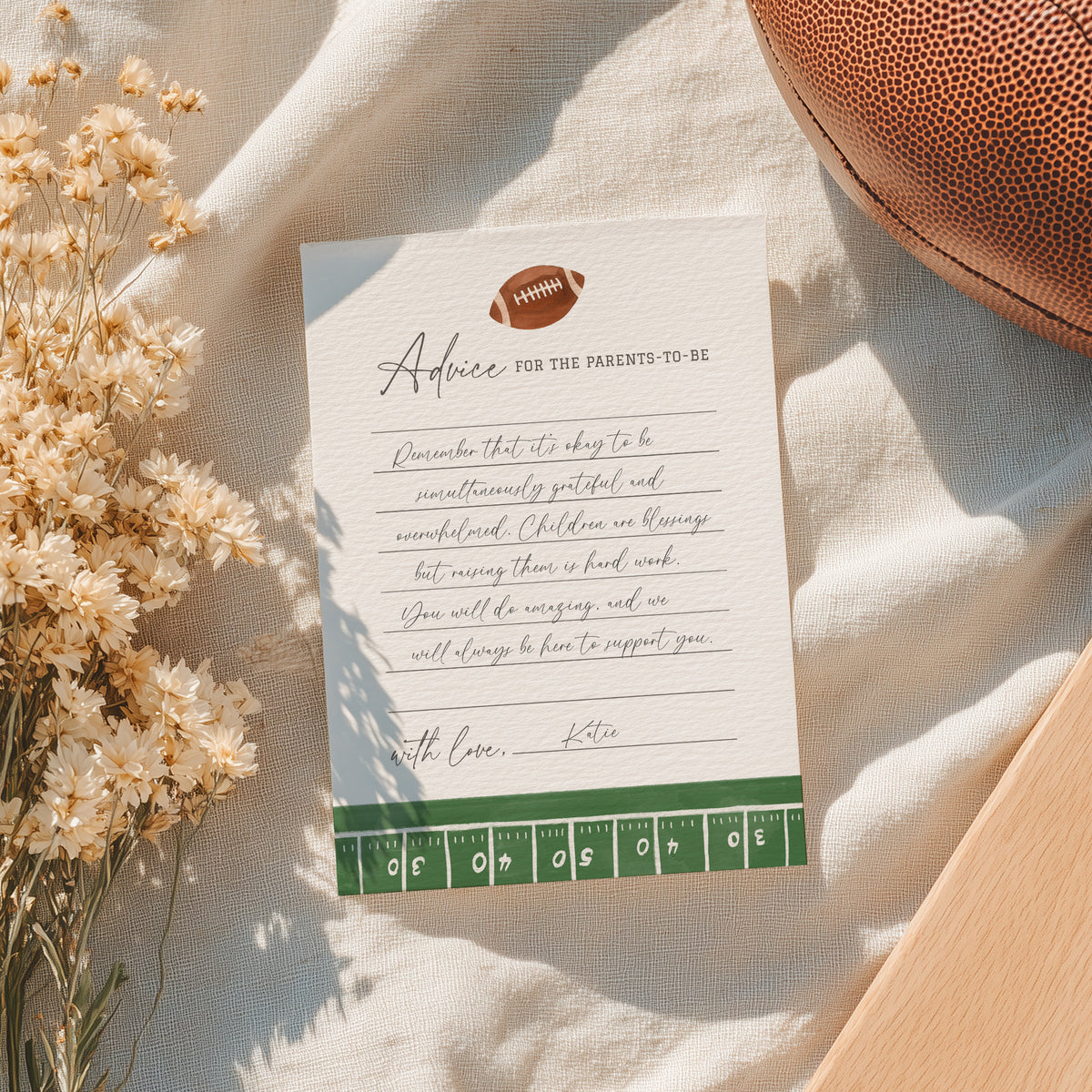 Football Baby Shower Games