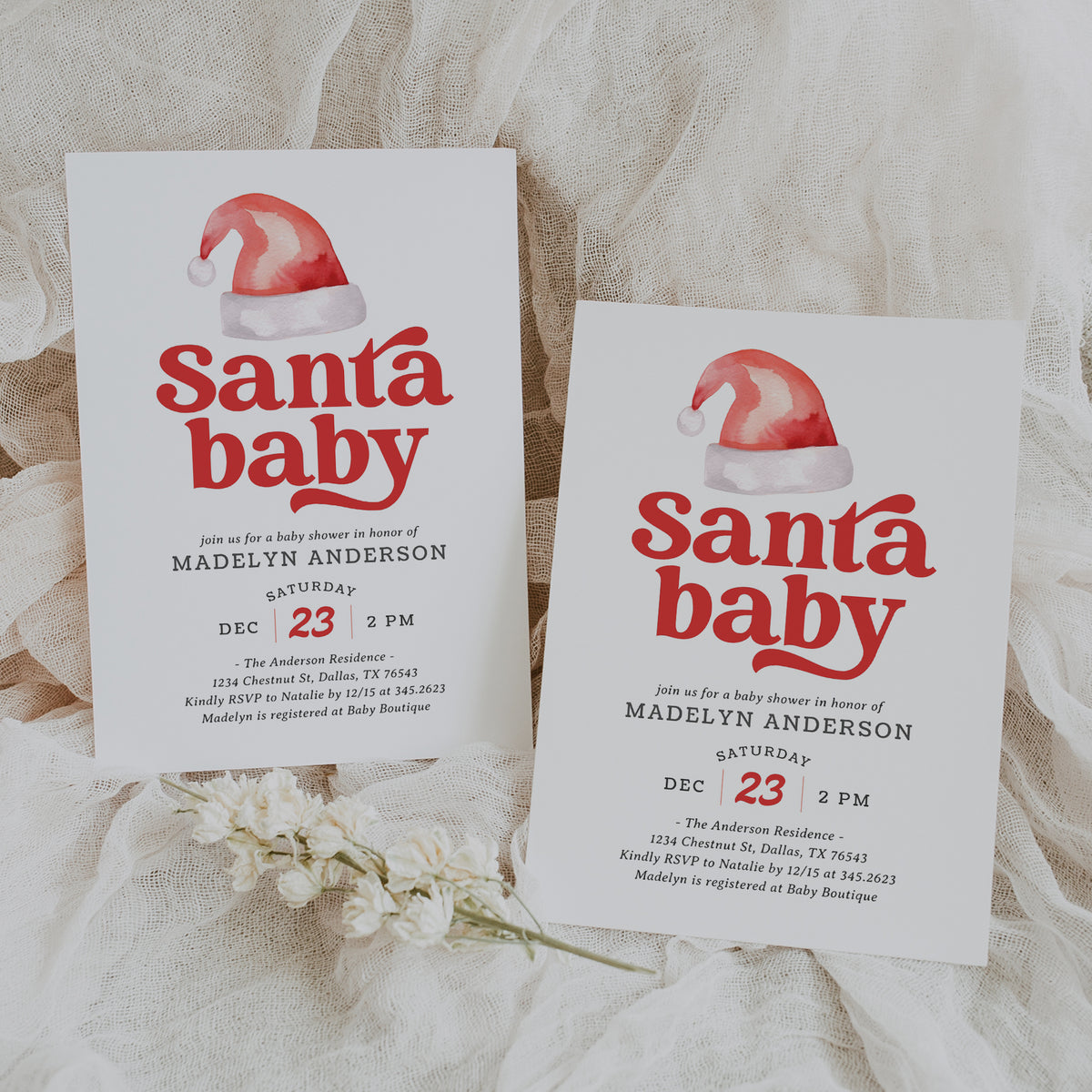 Santa Baby Shower Invitation