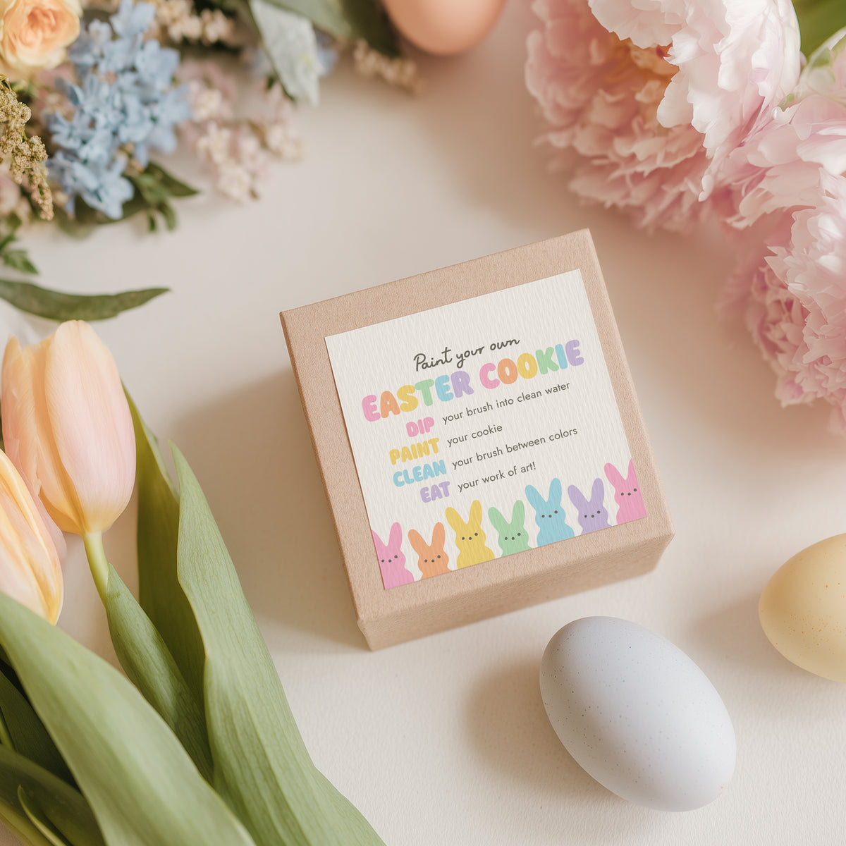 Paint Your Own Easter Cookie Tag