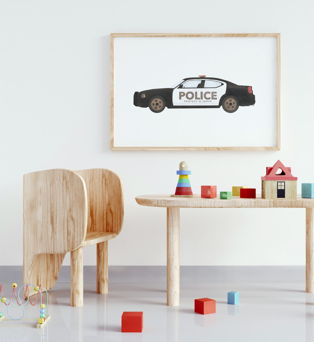 Police Car Print