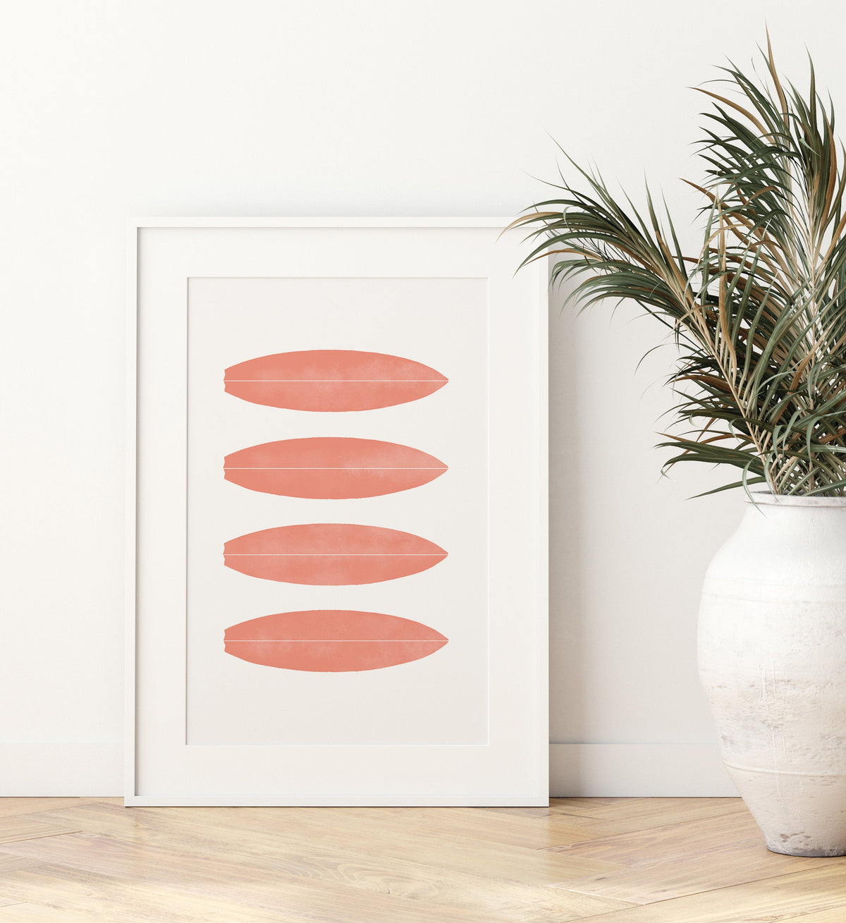 Surfboards Print - Coral