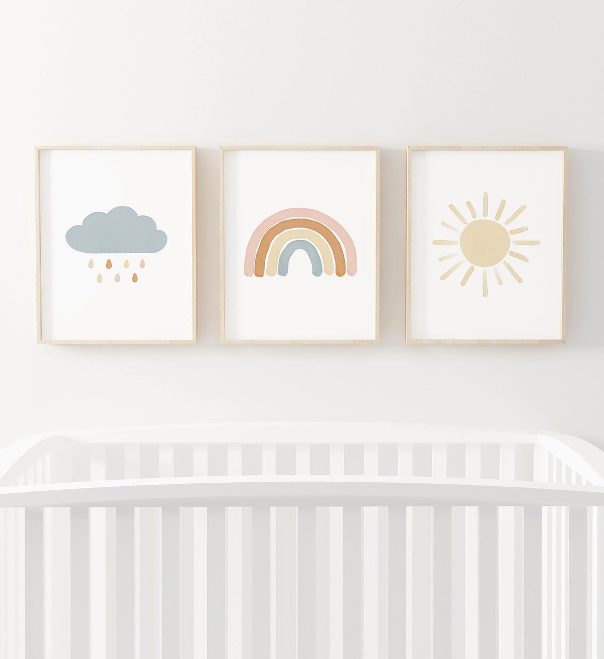 Rainbow, Cloud, and Sun Set of 3 Prints - BHCP