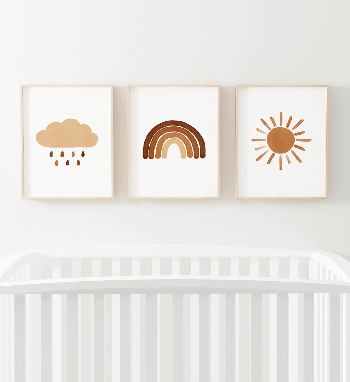 Rainbow, Cloud, and Sun Set of 3 Prints - BOCP