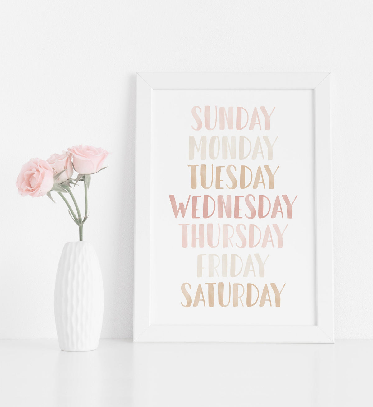 Days of the Week Print - PNCP