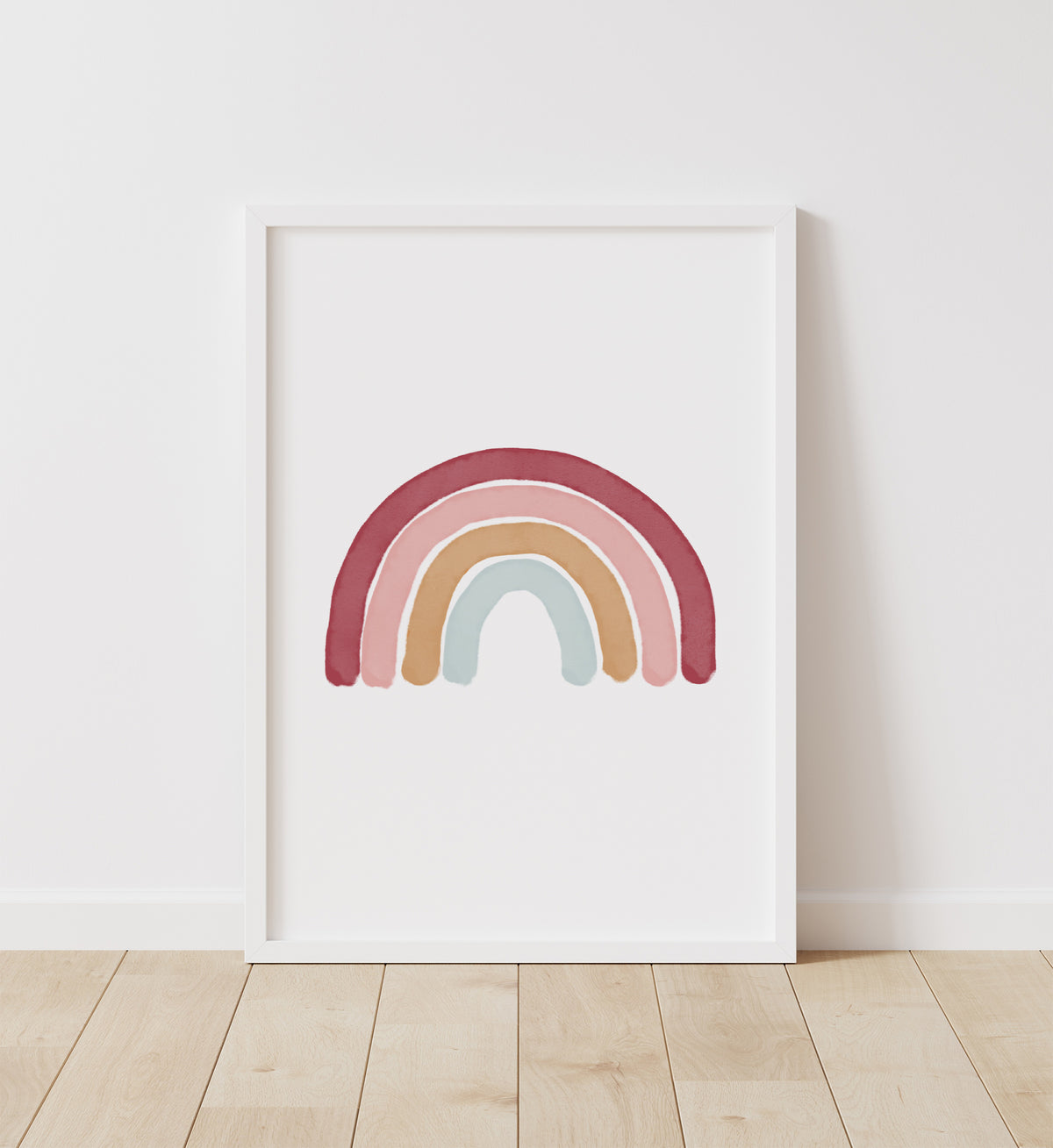 Rainbow, Alphabet & Numbers Set of 3 Prints - Hot Pink
