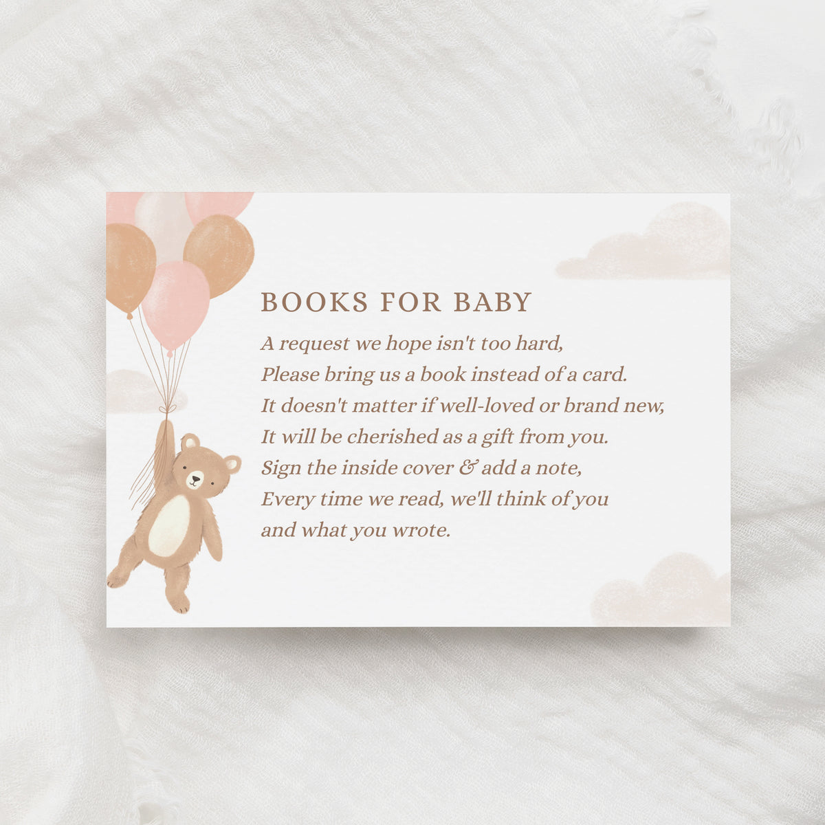 Editable We Can Bearly Wait Books for Baby Insert