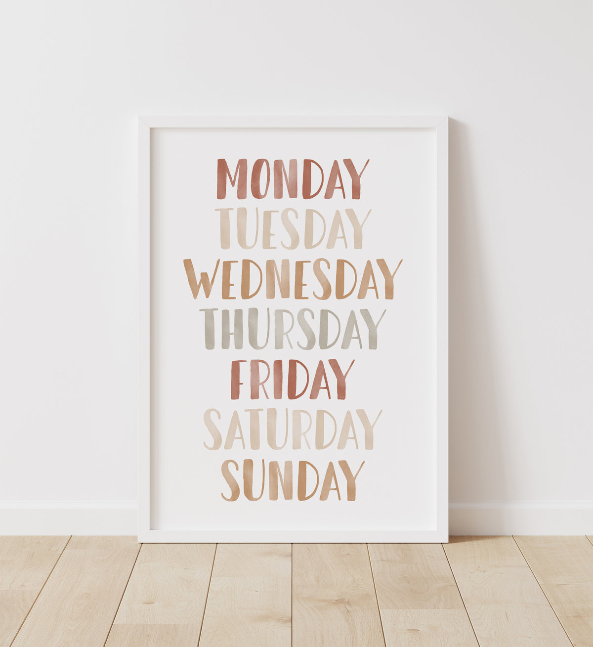 Days of the Week Print - TCCP