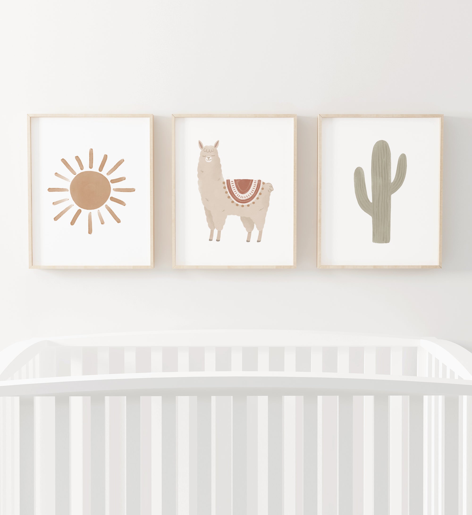Llama, Cactus, and Sun Set of 3 Prints - TCCP