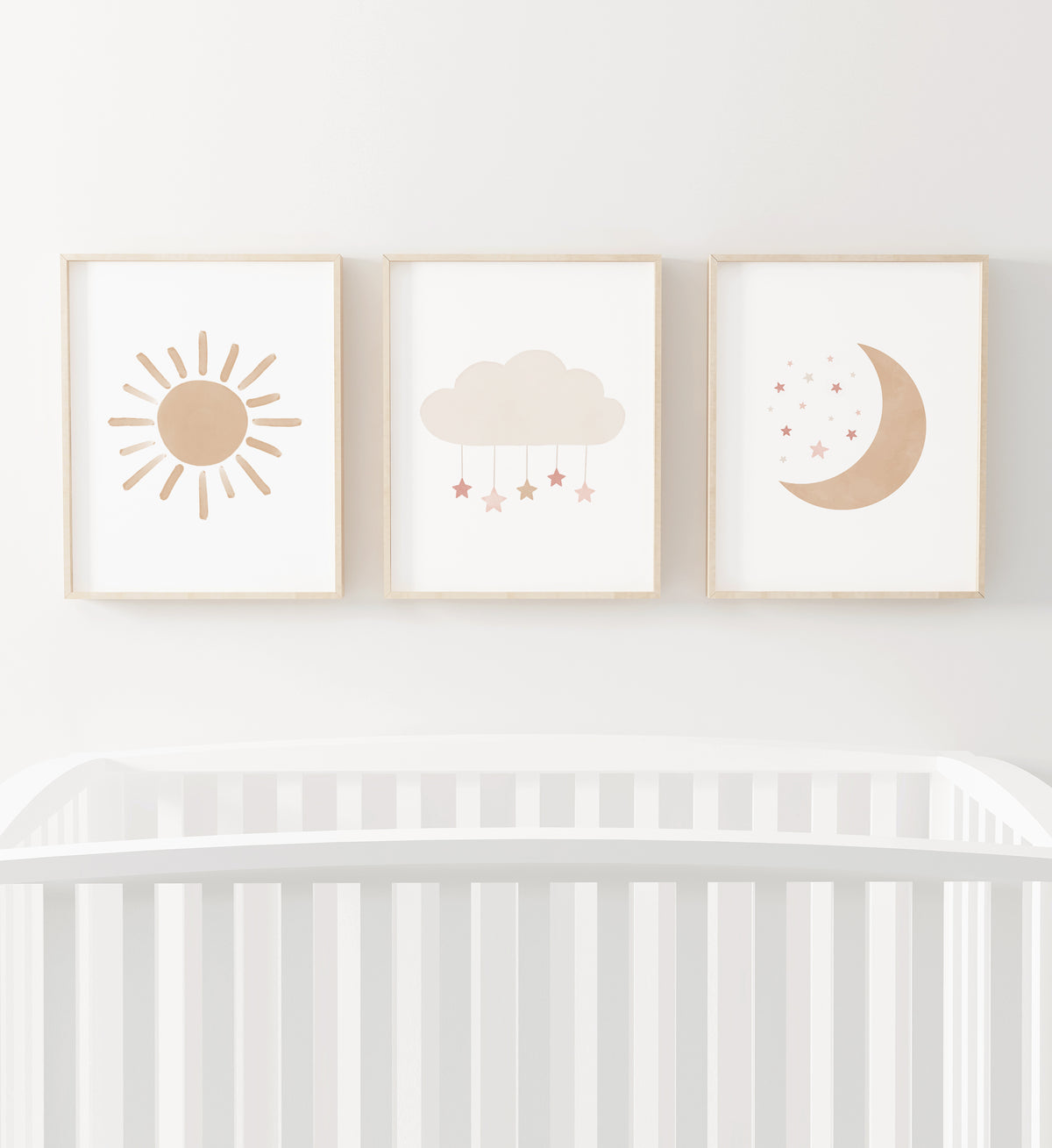 Sun, Cloud, and Moon Set of 3 Prints - PNCP