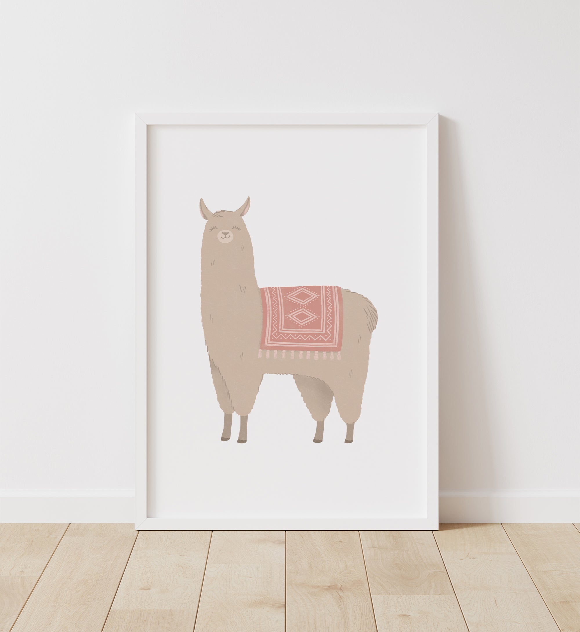Llama with Red Saddle Print - PNCP