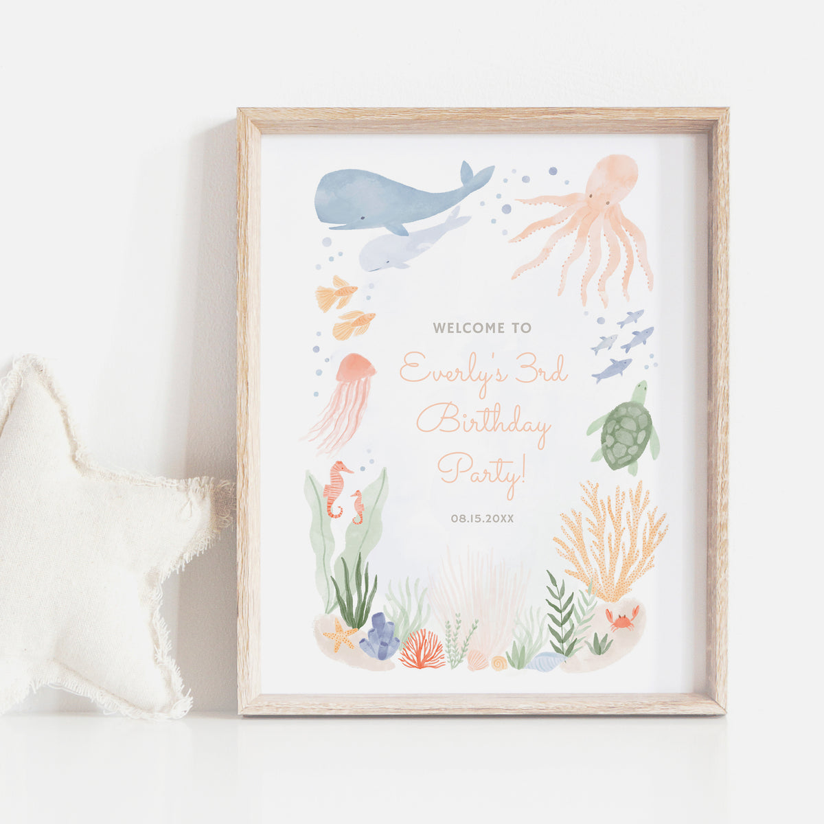 Under the Sea Birthday Party Welcome Sign