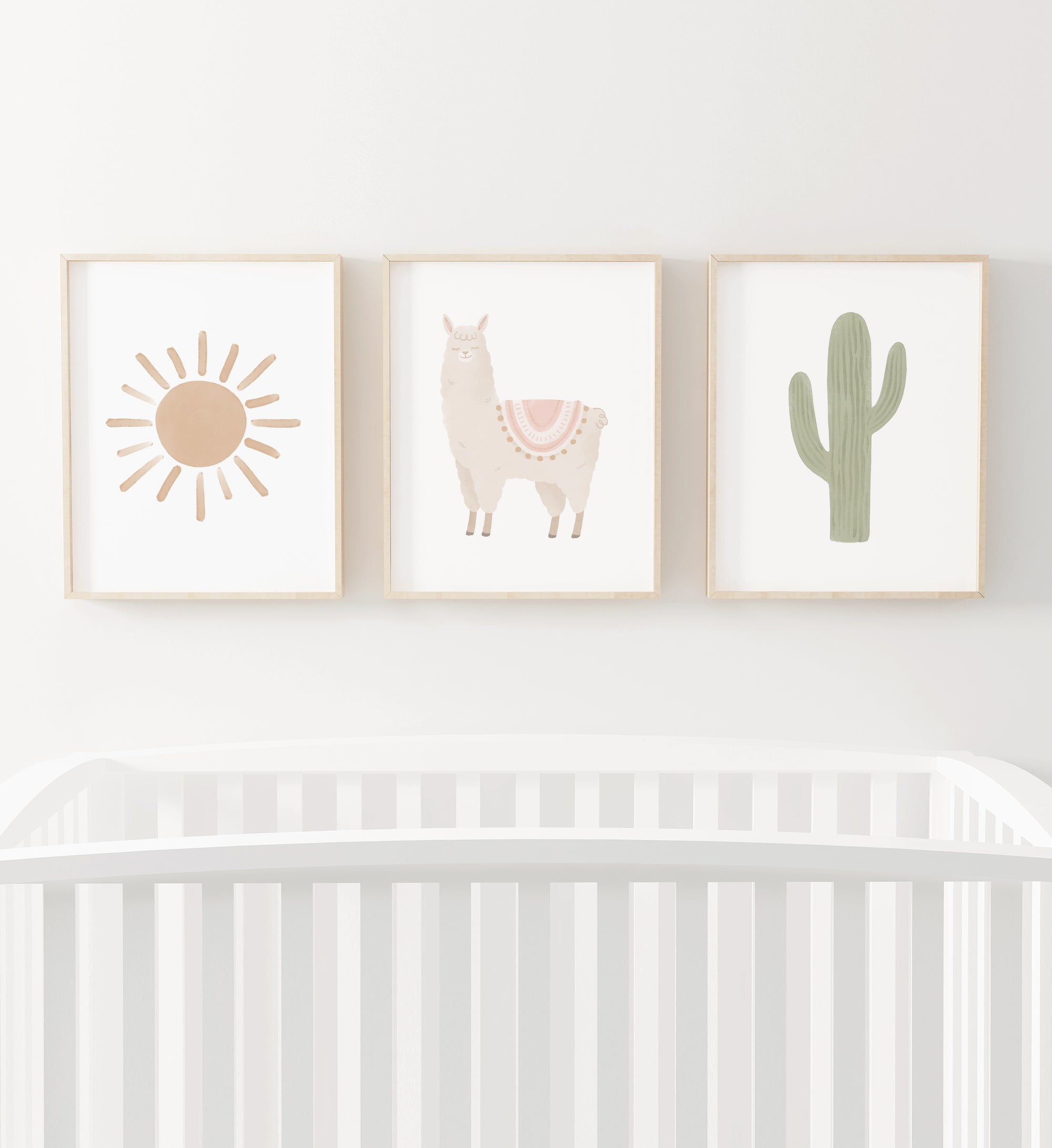 Llama, Cactus, and Sun Set of 3 Prints - PNCP