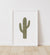 Saguaro Cactus Print - Dark Green