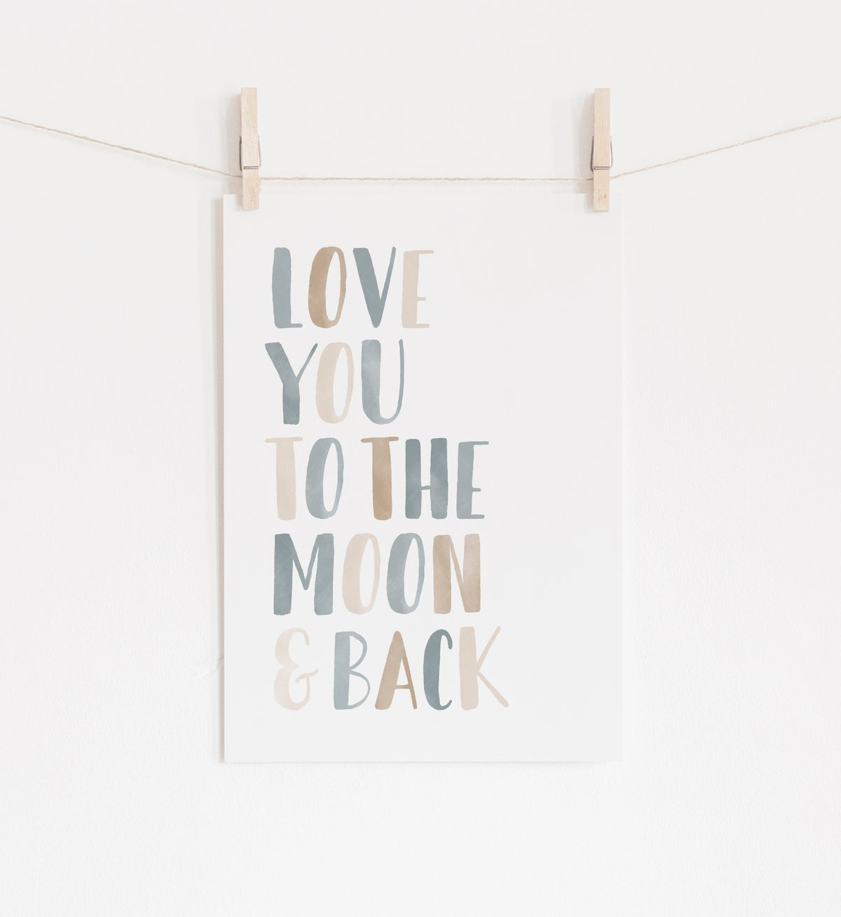 Love You to the Moon and Back Print - BNCP