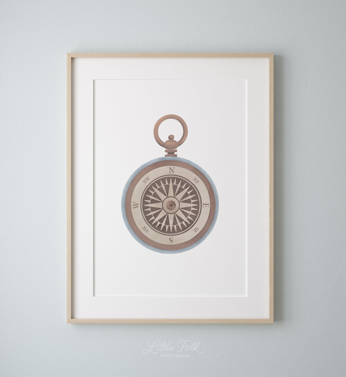 Vintage Compass Print