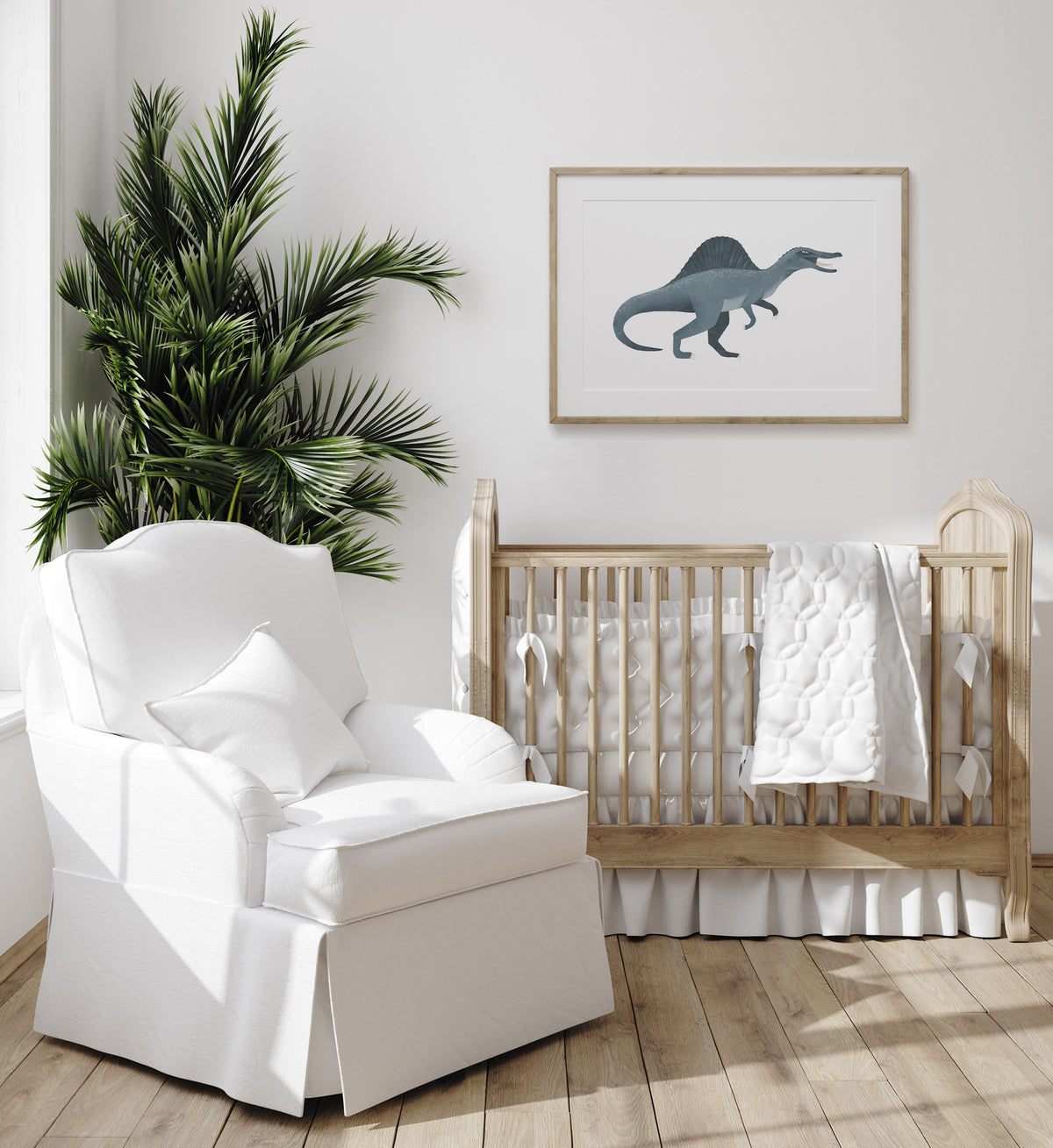 Spinosaurus Print - Blue
