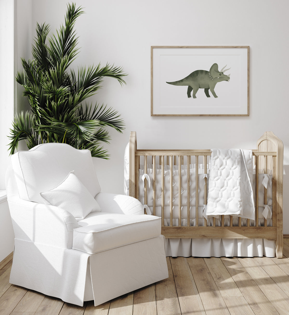Triceratops Print - Green