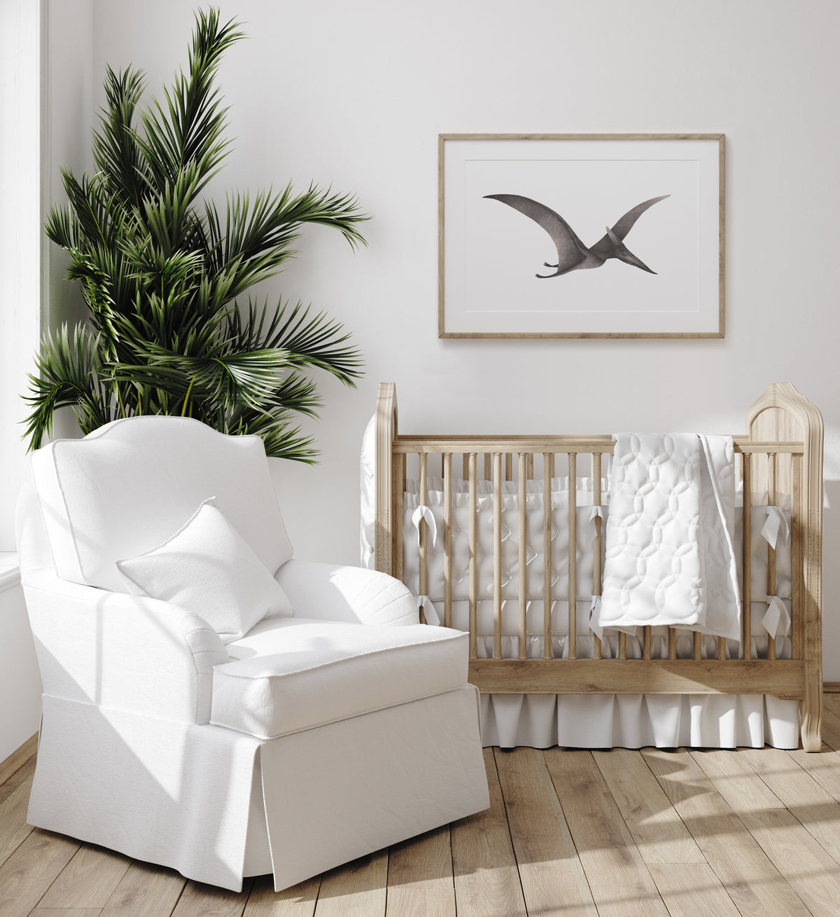 Pterodactyl Print - Gray