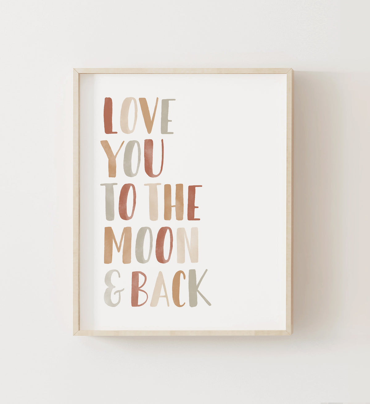 Love You to the Moon and Back, Cloud, and Moon Set of 3 Prints - TCCP