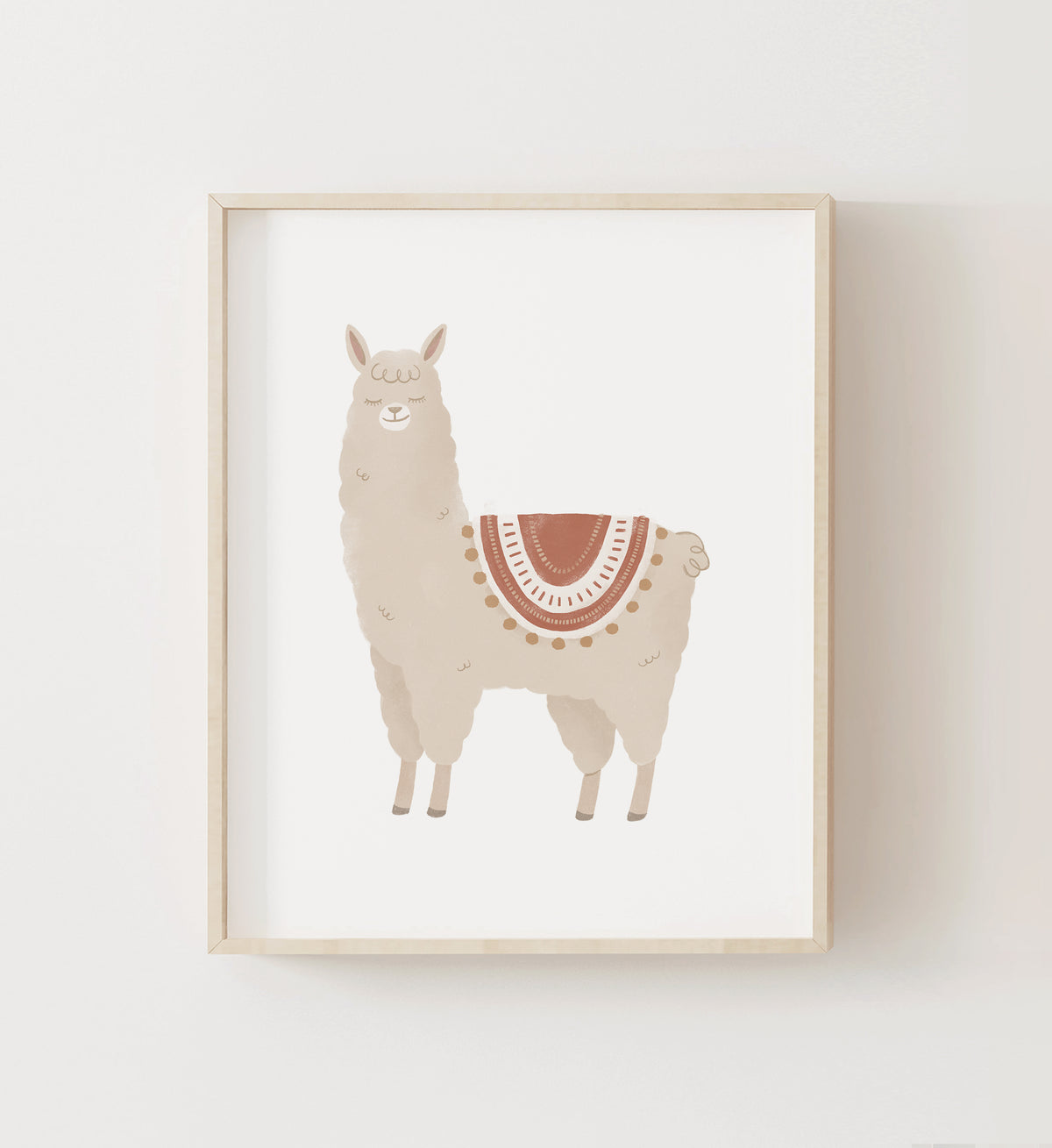Llama with Red Saddle Print - TCCP