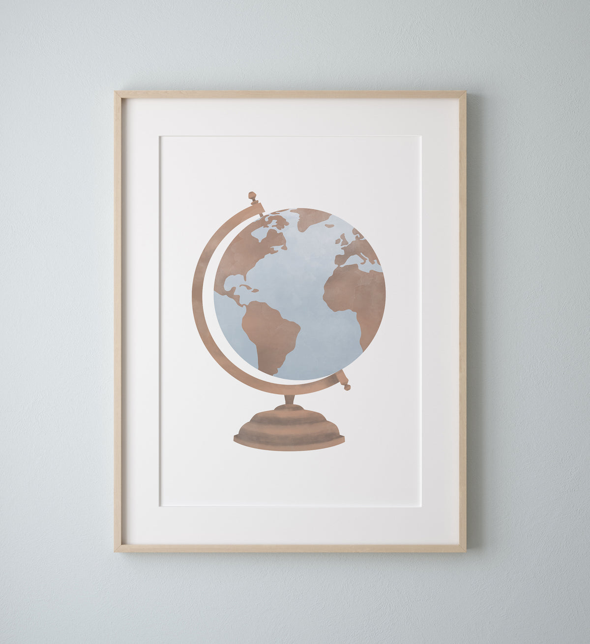 Vintage Globe Print
