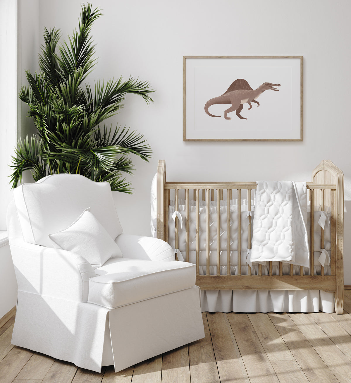 Spinosaurus Print - Brown