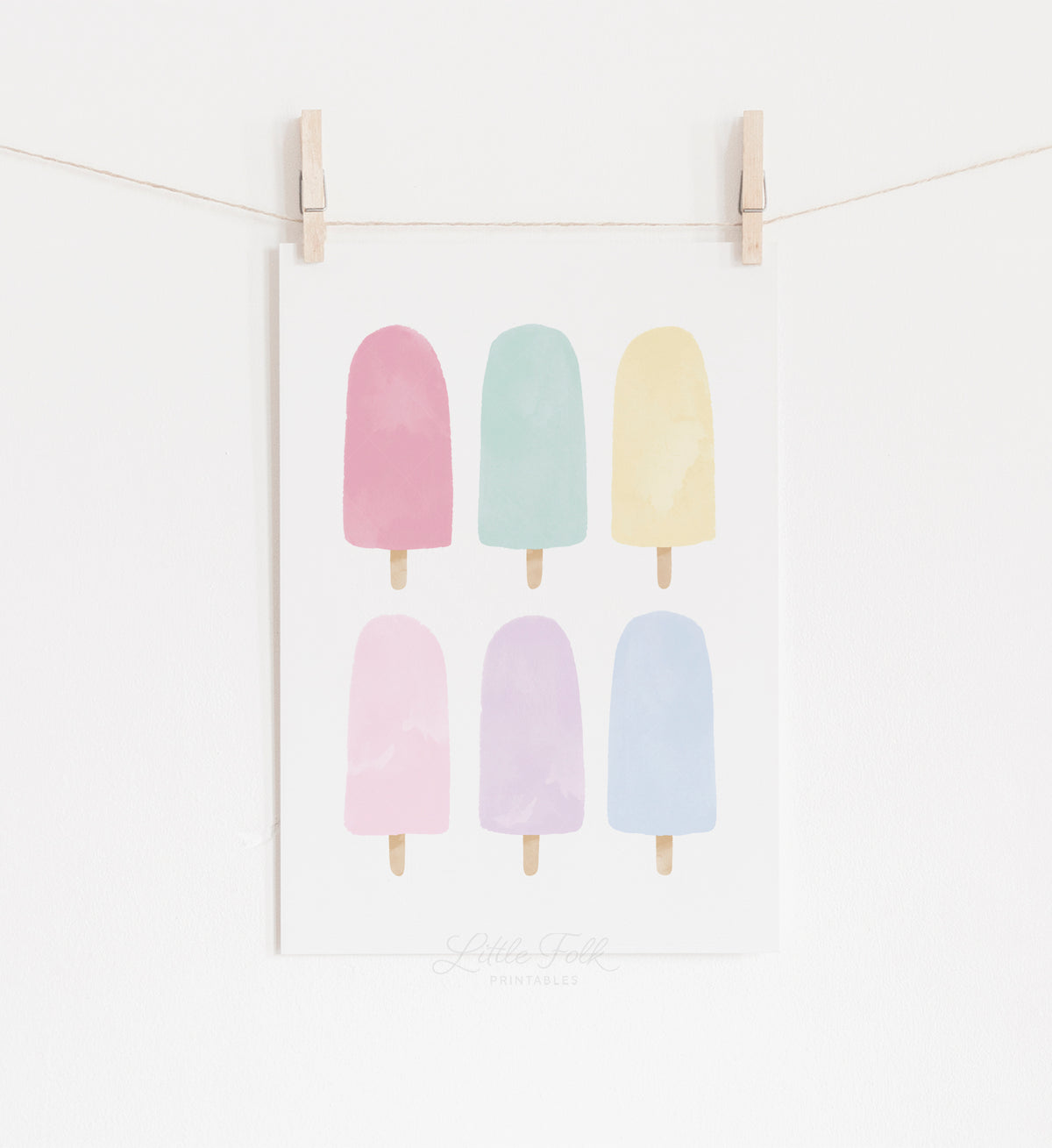 Popsicles Print - Pastel