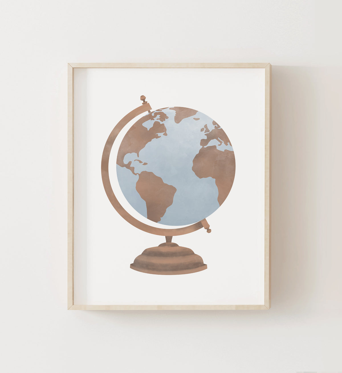 Vintage Globe Print