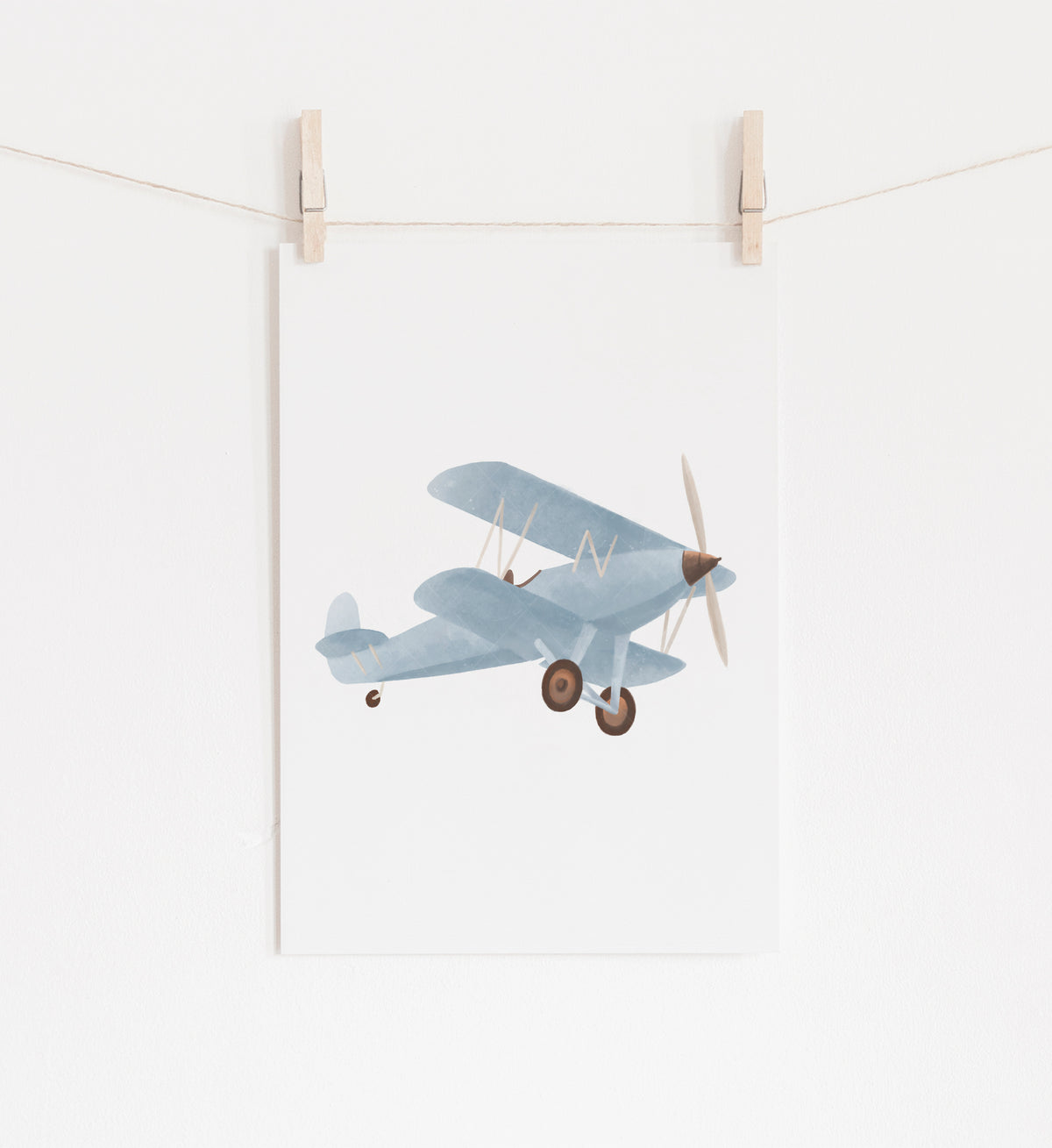 Vintage Biplane Print
