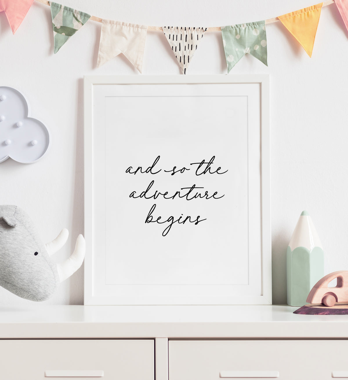 And So the Adventure Begins Print