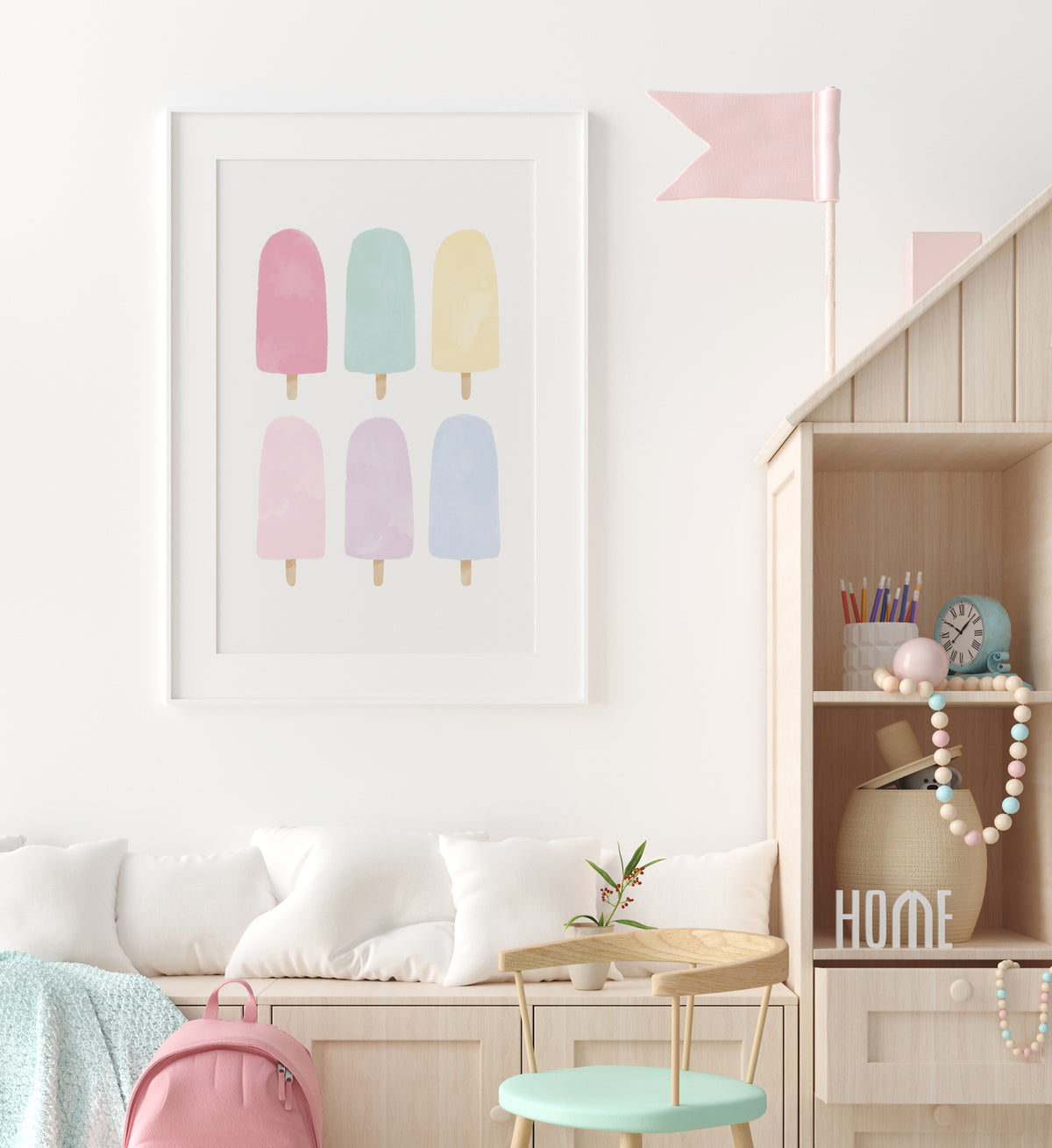 Popsicles Print - Pastel