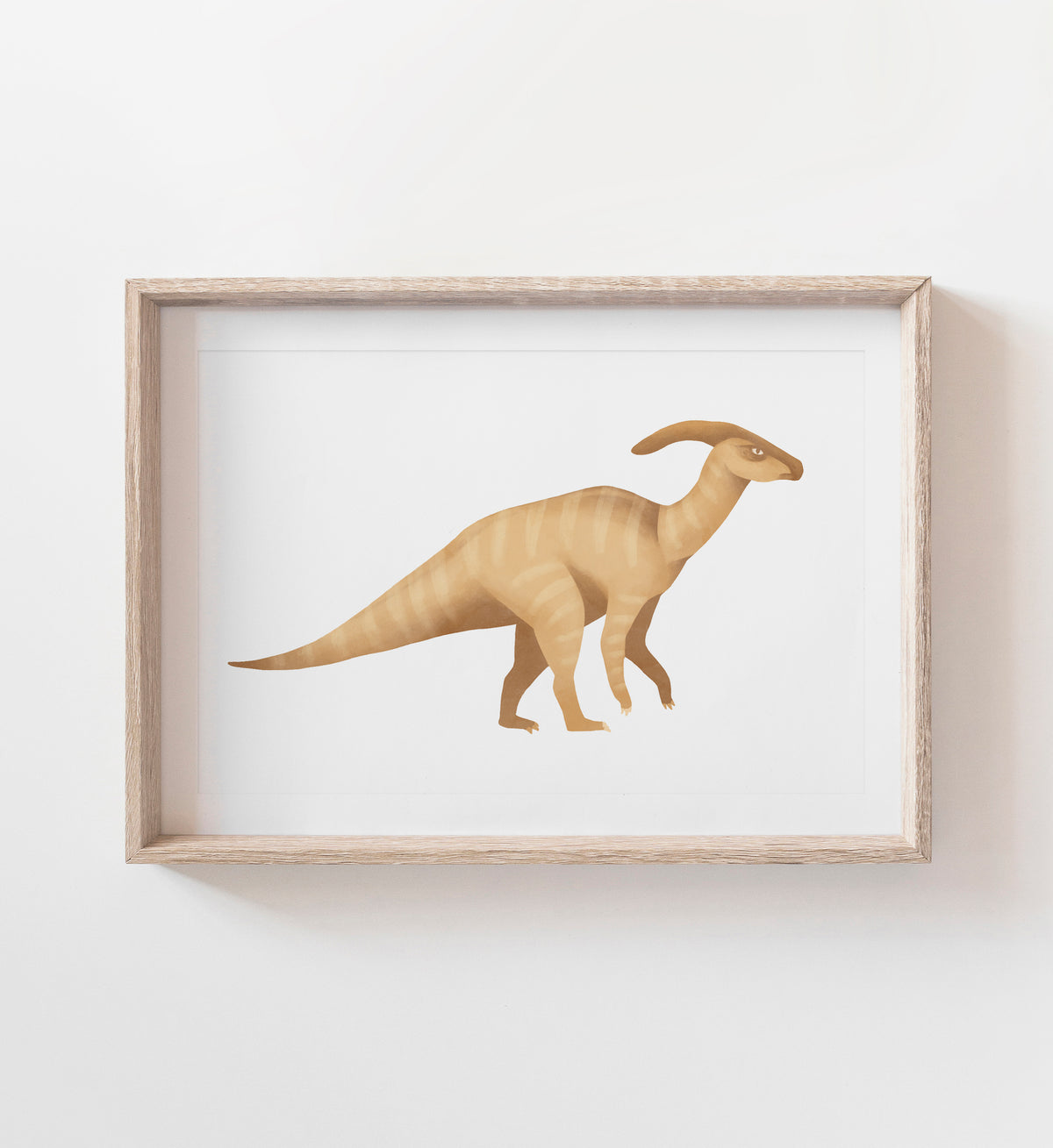 Parasaurolophus Print - Yellow
