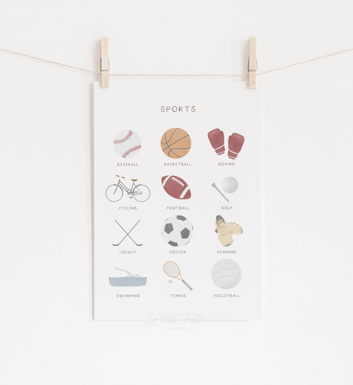 Sports Chart Print