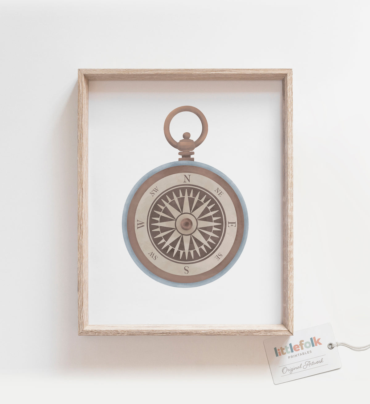 Vintage Compass Print