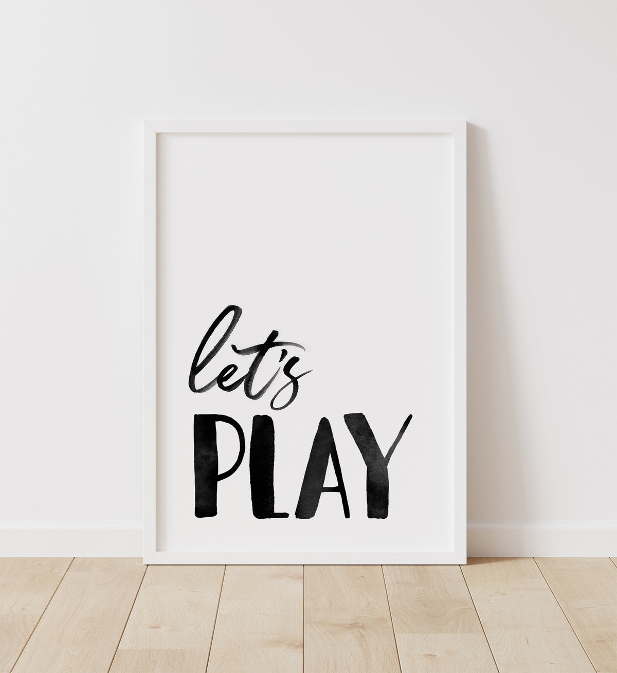 Let's Read, Let's Play Set of 2 Prints - Black
