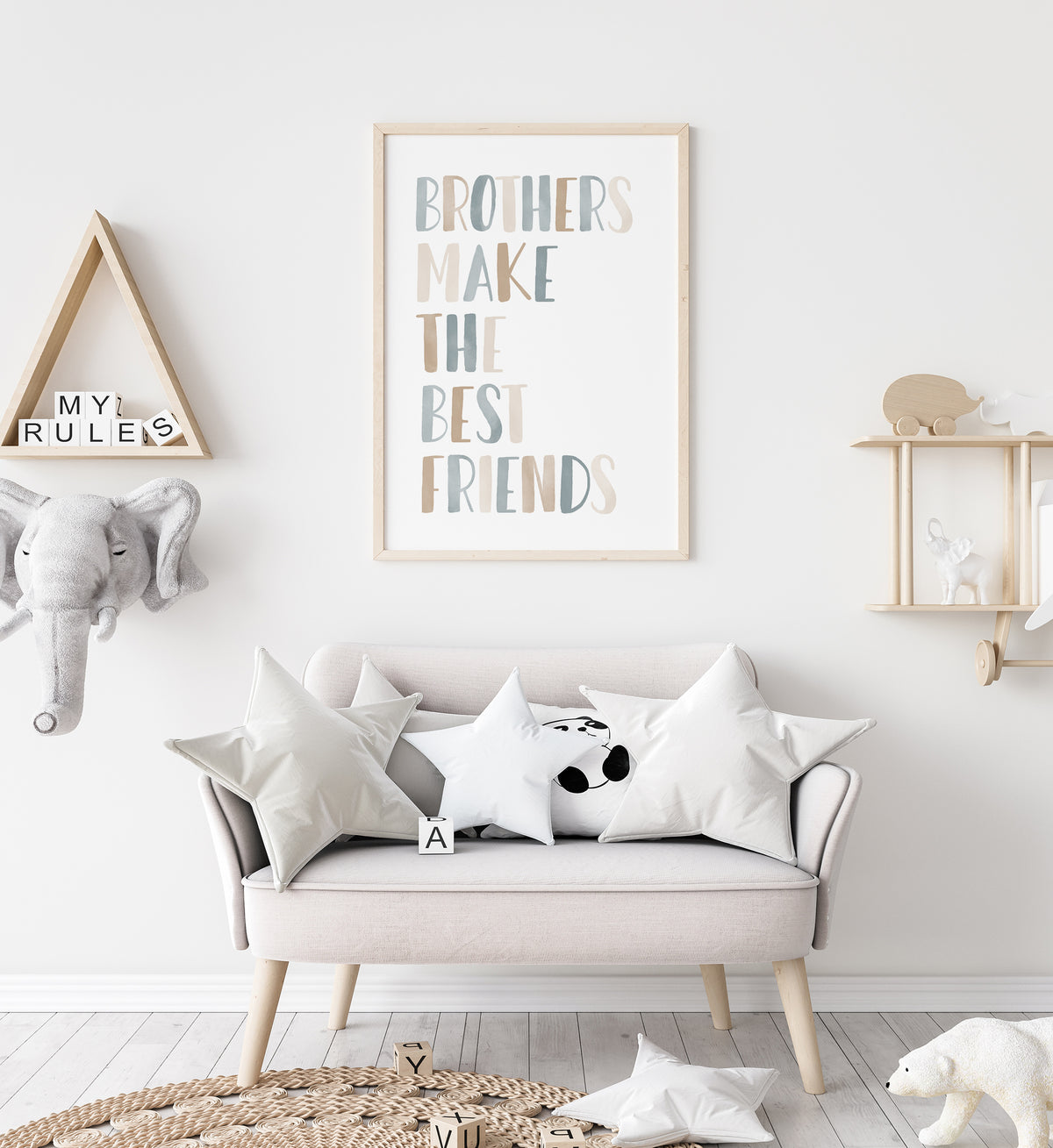 Brothers Make the Best Friends Print - BNCP