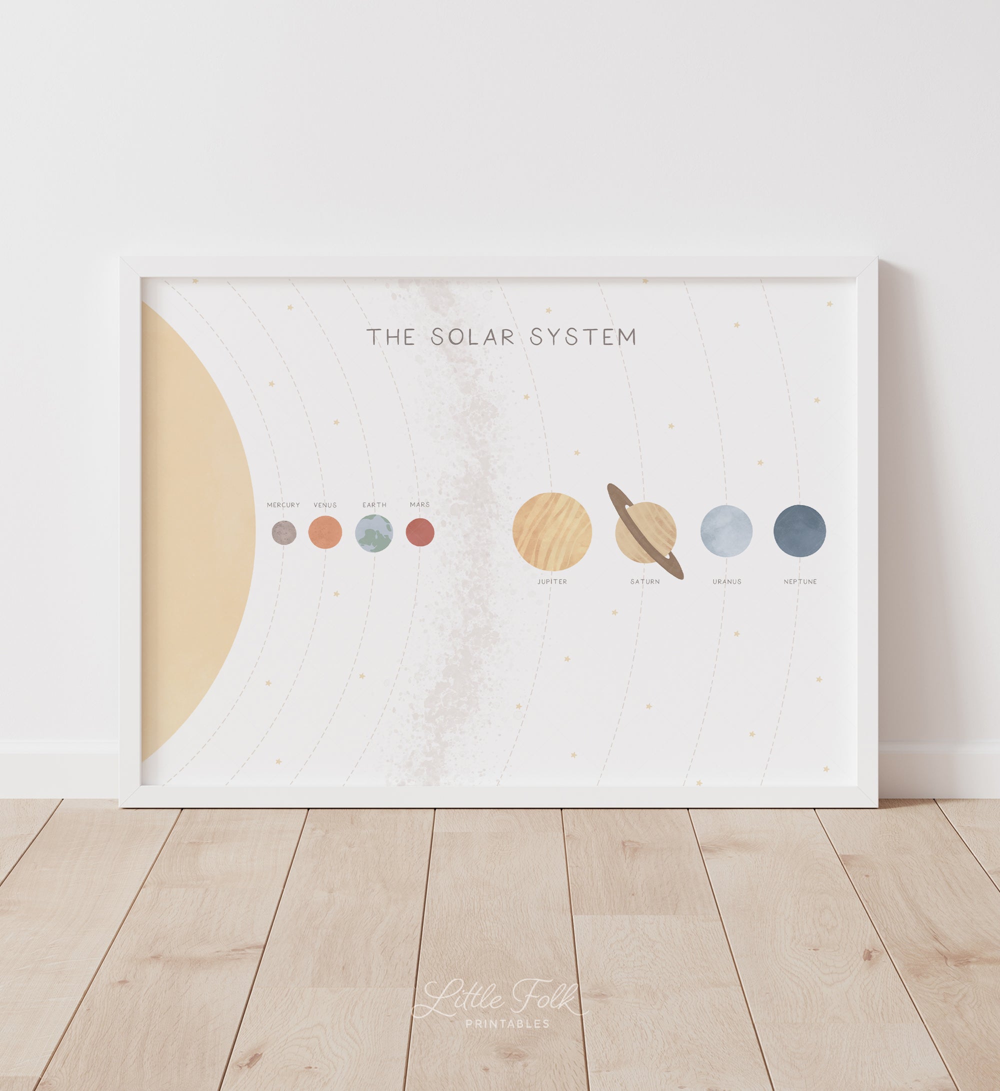 Solar System Horizontal Print - Light - MRCP