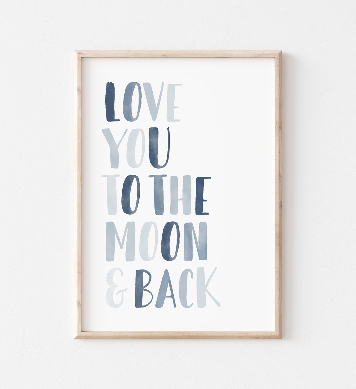 Love You to the Moon and Back Print - NBCP