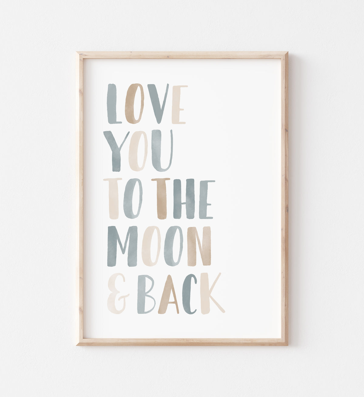 Love You to the Moon and Back Print - BNCP