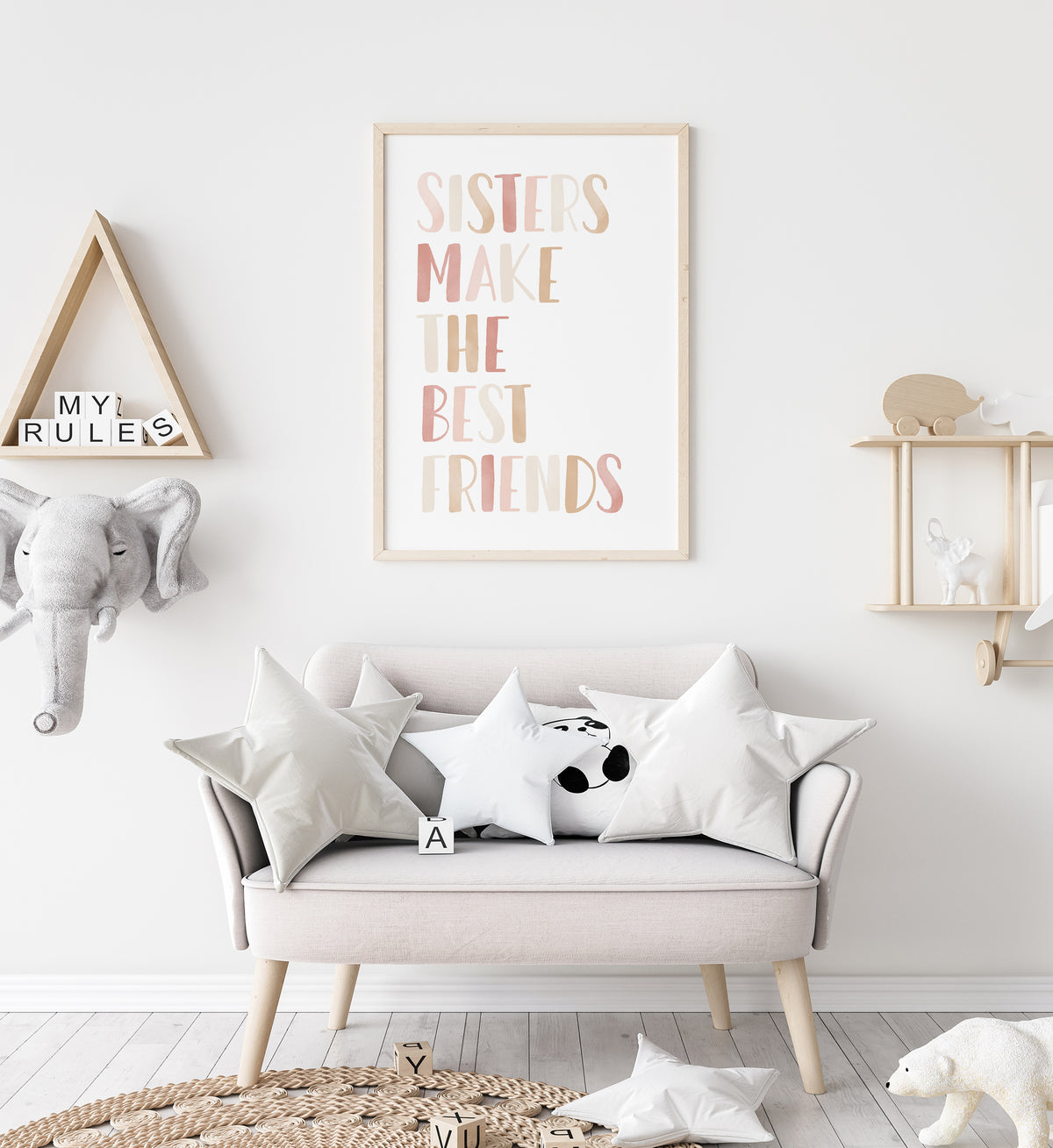 Sisters Make the Best Friends Print - PNCP