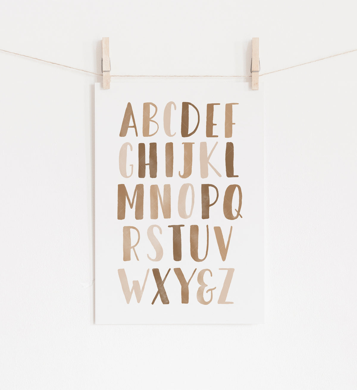 Alphabet and Numbers Set of 2 Prints - BRCP