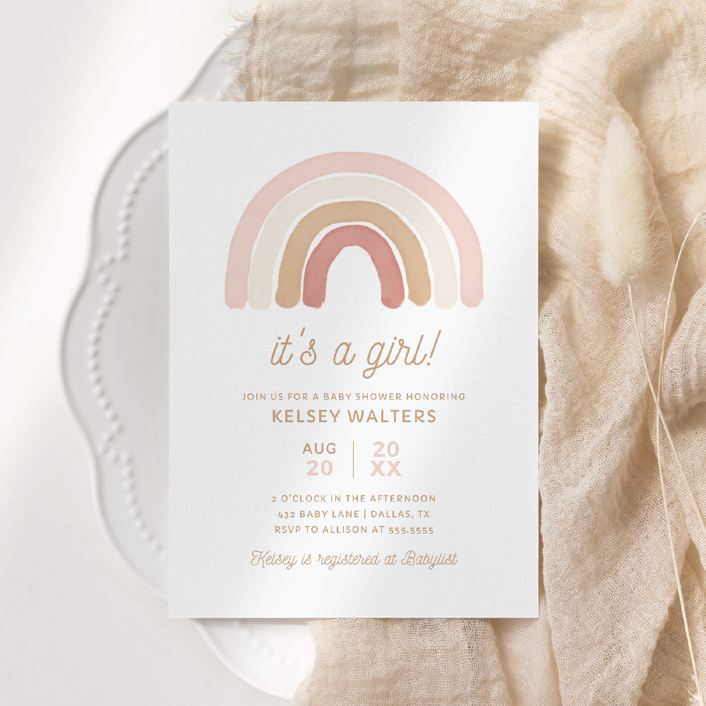 Pink Rainbow Baby Shower - 1001